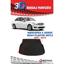 Die Grup Bizymo Mercedes C Serisi W204 Sedan Plastik 2007-2013 3D Bagaj Havuzu