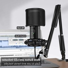 Die Grup USB Kondansatör Mikrofon Kayıt Seti, Yüksek Ses Kalitesi
