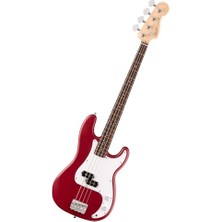 Die Grup Squier Debut Serisi Precision Bass Elektro Gitar, Yeni Başlayanlar Için Gitar, Saten Dakota Kırmızısı