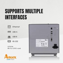 Argox IX4-250 Endüstriyel Barkod Etiket Yazıcı 203 Dpı Usb/seri/ethernet Ribonlu / Ribonsuz