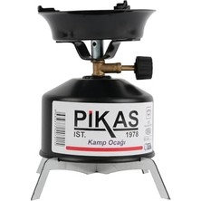 Die Grup Pikas Iksa Portatif Kamp Ocağı, Stabil Ayaklı Taşınabilir Piknik Ocağı, Çaydanlık Altlığı Hediyeli (Paspas) (Siyah)