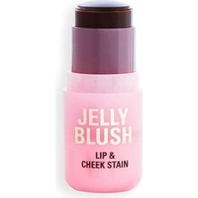 SBN - Store Revolution, Jelly Blush Stick Dudak ve Yanak Lekesi, Hyaluronik Asit ve Aloe ile Uzun Ömürlü ve Yapılabilir, Vegan ve Zulüm Içermez, Şeftali Portakalı