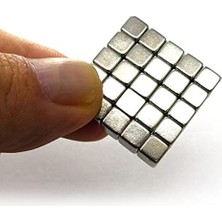 Die Grup 50 Adet 5X5X5 mm Boyutunda Neodyum Mıknatıs, Güçlü Çekim Özelliği
