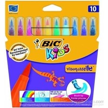 Die Grup Bic Visa Fırça Uçlu Keçeli Boya Kalemi 10`lu Kutu 3270220001553