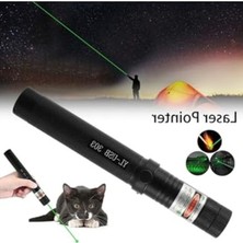 Die Grup Şarjlı Güçlü Lazer Pointer, Yeşil Işık, Metal Kasa