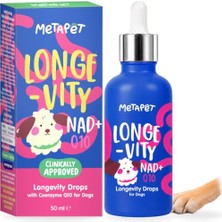 Die Grup Köpekler Için Longevity Uzun ve Sağlıklı Yaşam Damlası 50 ml Q10