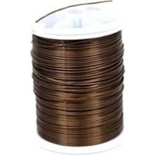 Die Grup Bakır Çiçek Teli, 0.80 mm Koyu Kahve Renk Seçeneği