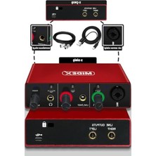 Die Grup Midex Cx1 Mikrofon + GLX-500 Pro Stüdyo Ses Kartı Seti