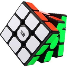 Die Grup Qiyi Sail W 3x3 Siyah Bulmaca Hız Küpü