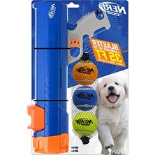 Die Grup 30 cm Blaster W/o Ball Clip 3 5 cm Squeak Tenis Topları - Opak Mavi/turuncu/gri ve Turuncu ve Mavi ve Yeşil
