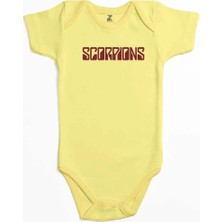 Z zepplin Scorpions Tex Red Sarı Renk Bebek Body Zıbın