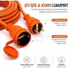 Die Grup 10 Metre Uzatma Kablosu - 3x2.5mm Topraklı, Turuncu Renk, Seyyar Tasarım