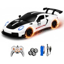 Die Grup Uzaktan Kumandalı 4 Teker Kıvılcım Efektli Spor Model Drift Arabası Şarjlı Işıklı Sesli Rc Spor Araba Sert Dayanıklı Malzemeden Üretilmiş