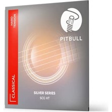 Die Grup Pitbull Klasik Gitar Teli Silver Seri Yüksek(Hard) Tansiyon Set Scg Ht