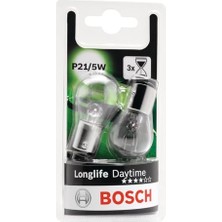 Die Grup Longlife P21/5W Gündüz Sürüş Ampulü, X3 Uzun Ömürlü 2li Paket, Stop ve Park Lambası Için, Sarı-Beyaz