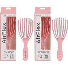 SBN - Store Vepa Airflex Dolaşık Saç Açma Fırçası, Kolay Tarama, Elektriklenme Önleyici Tarak (Pembe) (2 Paketi)
