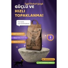 Die Grup Lavanta Kokulu Doğal Bentonit Kedi Kumu 5 kg – Güçlü Topaklanan, Tozsuz, Koku Hapseden, Patilere Yapışmayan, Bentonit Kedi Kumu