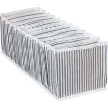 Die Grup Orret Home Akordiyon Düzenleyici Organizer Kumaş Sütyen Çamaşır Düzenleyici Çekmece Içi Organizer, Katlanabilir Iç Çamaşırı Organizeri, Dolap ve Çekmece Düzenleyici (15X43X14 Cm)