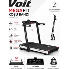 Die Grup Voit Mefit Katlanabilir Koşu Bandı 2.50  Av Motor,%15 Otomatik Eğim, 1-16 Km/h, 50 cm Geniş Koşu Alanı, Bluetooth, LED Ekran, Ev Tipi