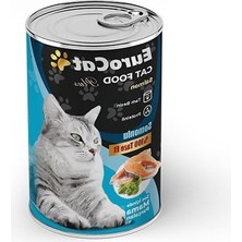 Die Grup Somonlu Yetişkin Kedi Konserve, 400 gr Parça Etli