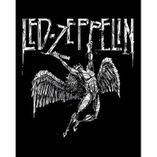 Zepplin Giyim LED Zeppelin Failing Angel Büyük Sırt Patch Yama
