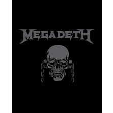 Zepplin Giyim Megadeth Vic Rattlehead Skull Büyük Sırt Patch Yama
