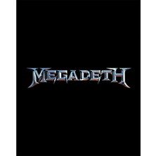 Zepplin Giyim Megadeth Text Rainbow Büyük Sırt Patch Yama