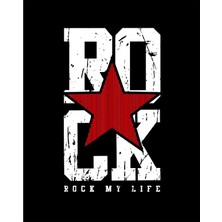 Zepplin Giyim Rock My Life Büyük Sırt Patch Yama
