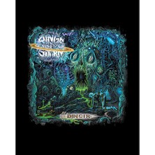 Zepplin Giyim Aigns Of Saturn Büyük Sırt Patch Yama