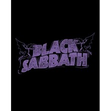 Zepplin Giyim Black Sabbath Logo Büyük Sırt Patch Yama