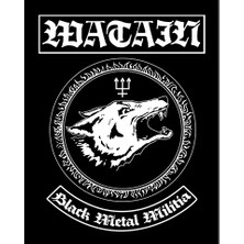 Zepplin Giyim Watain Black Metal Militia Büyük Sırt Patch Yama