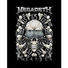 Zepplin Giyim Megadeth TH1RT3EN Büyük Sırt Patch Yama