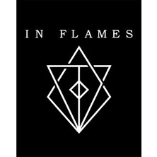 Zepplin Giyim In Flames Symbol Logo Büyük Sırt Patch Yama