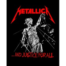 Zepplin Giyim Metallica And Justice For All Büyük Sırt Patch Yama