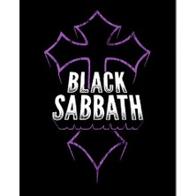 Zepplin Giyim Black Sabbath Cross Büyük Sırt Patch Yama