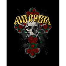 Zepplin Giyim Guns N Roses Skull Büyük Sırt Patch Yama