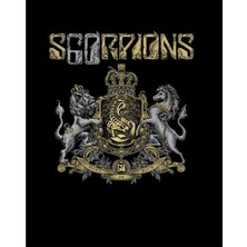 Zepplin Giyim Scorpions Home Of Rock Büyük Sırt Patch Yama
