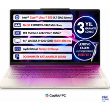 Lenovo Yoga 7 2-In-1 14IPH11 Intel Core™ Ultra 7 355 16GB Ram 1tb 14" OLED Touch Freedos 83TC0089TR Dokunmatik Taşınabilir Bilgisayar