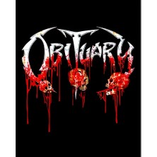 Zepplin Giyim Obituary Blood Skull Büyük Sırt Patch Yama