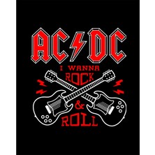 Zepplin Giyim Ac Dc Wanna Büyük Sırt Patch Yama