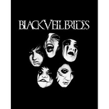 Zepplin Giyim Black Veil Brides Group Büyük Sırt Patch Yama