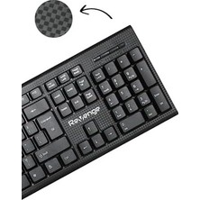 SBN - Store Revenge Deskmate+ Siyah Türkçe Q Ev Ofis Kullanımına Uygun USB Kablolu Klavye ve Mouse Seti