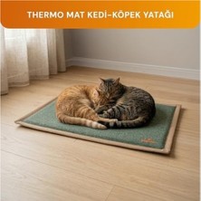 SBN - Store Gobypet Mat Kedi Yatağı Serinletici Minder Kedi Minderi 60X40 Cm, 2 Termo Jel Dahil, 4 Mevsim Serinletici Isıtıcı Kaymaz Kedi Köpek Uyku Pedi Pet Yata