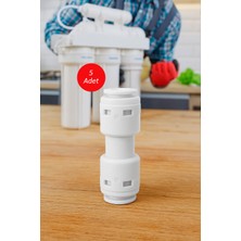Car-Fil Su Arıtma Cihazı Hortum Ara Bağlantı Nipeli 1/4 x 1/4 Inç Quick (5 Adet)