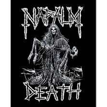 Zepplin Giyim Napalm Death Skeleton Büyük Sırt Patch Yama