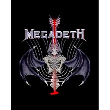 Zepplin Giyim Megadeth Vic 2 Büyük Sırt Patch Yama