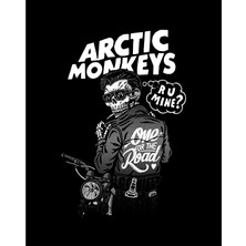 Zepplin Giyim Arctic Monkeys Skull Rider Büyük Sırt Patch Yama