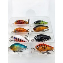 Die Grup 8 Adet Wobbler Yapay Yem Seti, 4.5 cm ve 4 gr Ağırlık