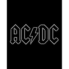 Zepplin Giyim Ac Dc Logo Büyük Sırt Patch Yama