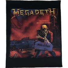 Zepplin Giyim Megadeth Peace Sells But Whos Bying Büyük Sırt Patch Yama